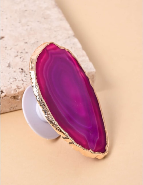 SUPORTE PEDRA AGATA ROSA - PS7000VO02