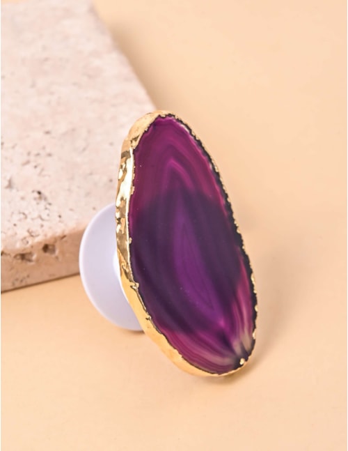 SUPORTE PEDRA AGATA ROXO - PS7000VO03