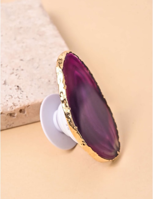SUPORTE PEDRA AGATA ROXO - PS7000VO03